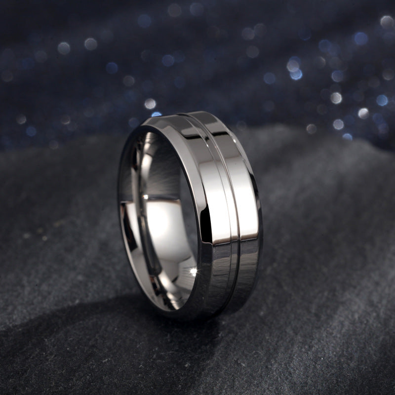 Electroplated Titanium Steel Ring