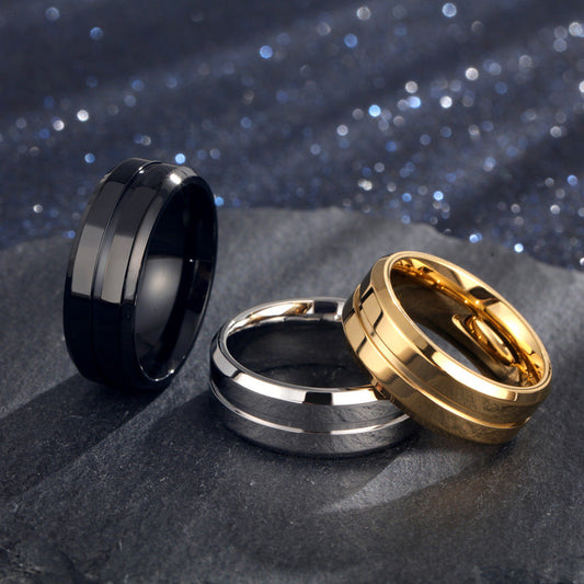 Electroplated Titanium Steel Ring