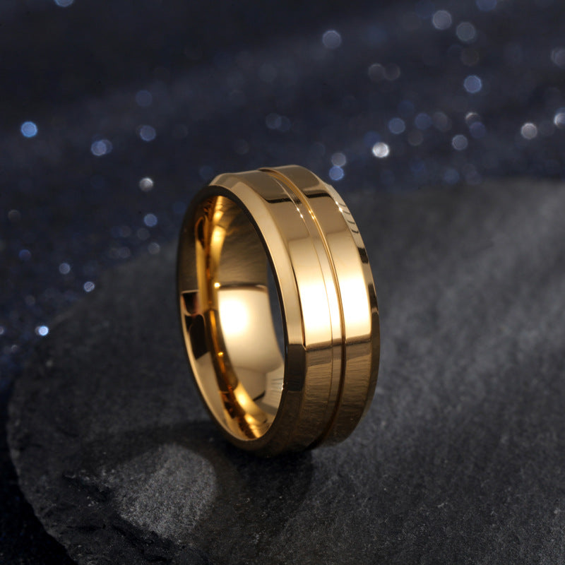 Electroplated Titanium Steel Ring